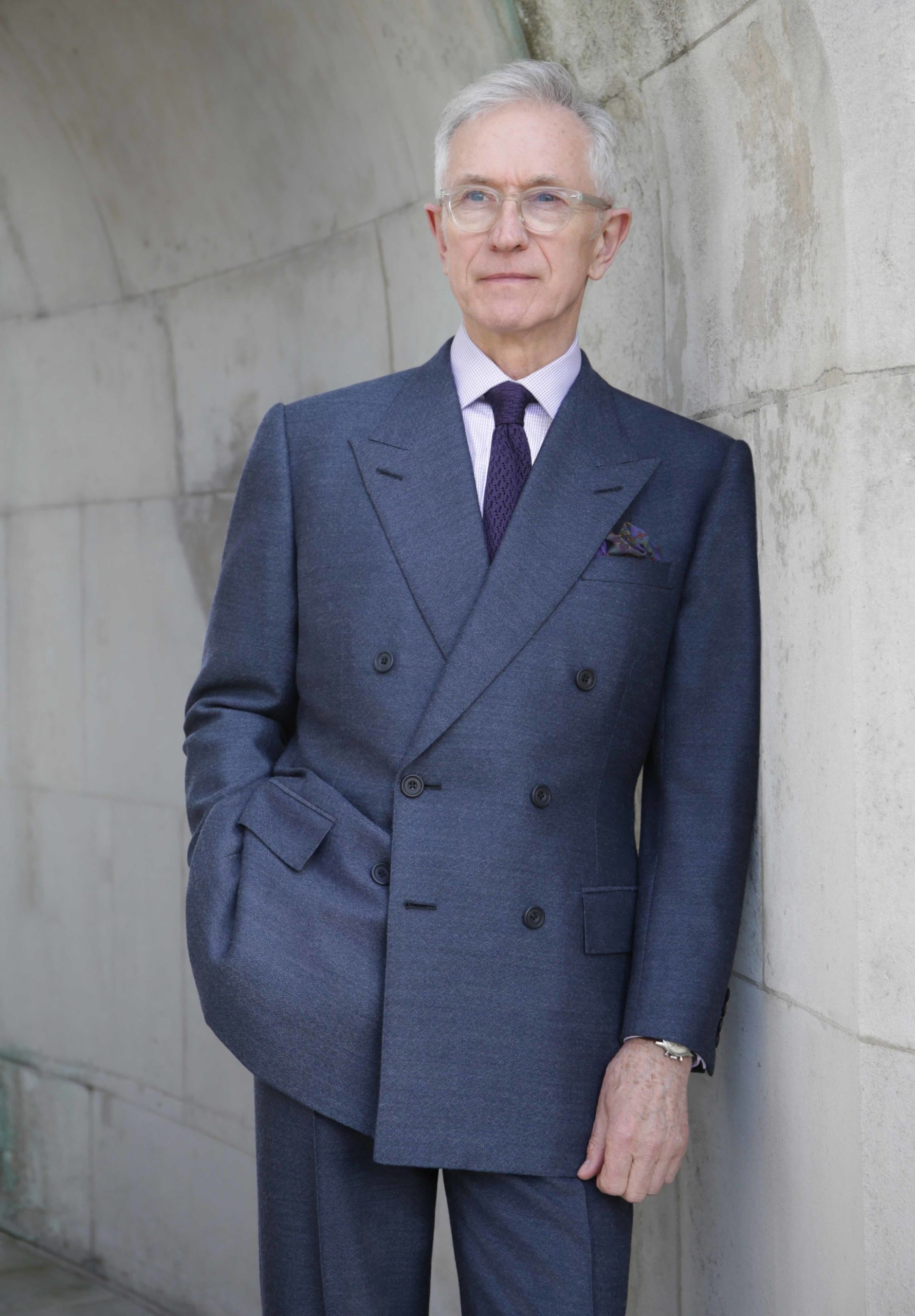 160th anniversary, blue, DB suit, David Evans, portrait web